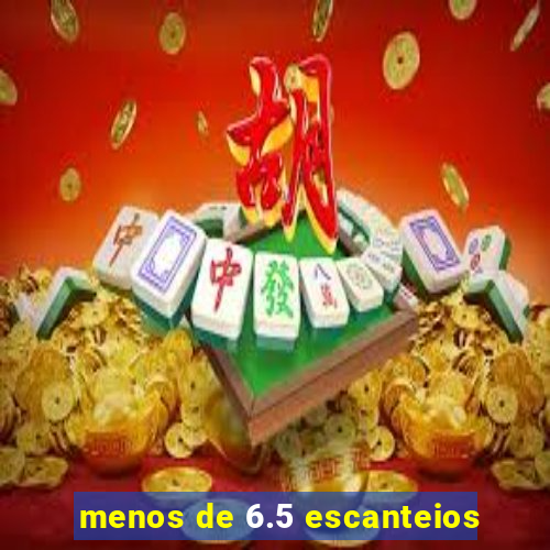 menos de 6.5 escanteios